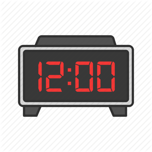 512x512 Alarm Clock, Clock, Digital Clock, Midnight Icon