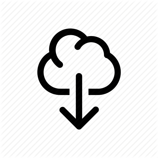 512x512 Cloud Download, Computer, Device, Digital, Technology Icon