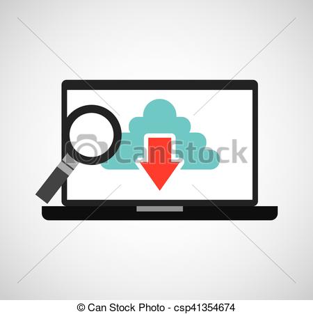 450x451 Download Digital Data Icons Vector Illustration Design