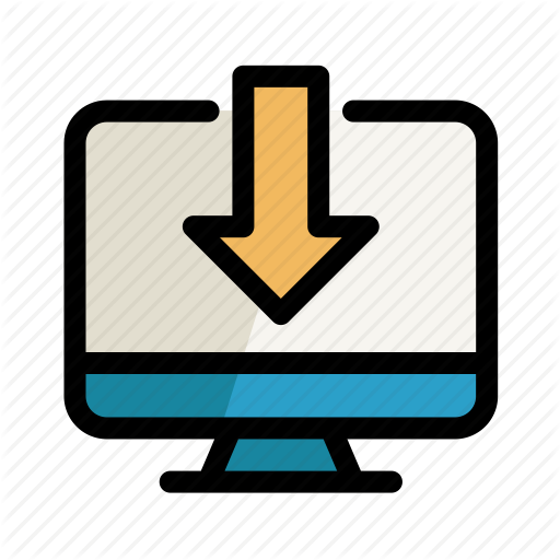 512x512 Arrow, Computer, Digital, Download, Pc, Screen, Setting Icon