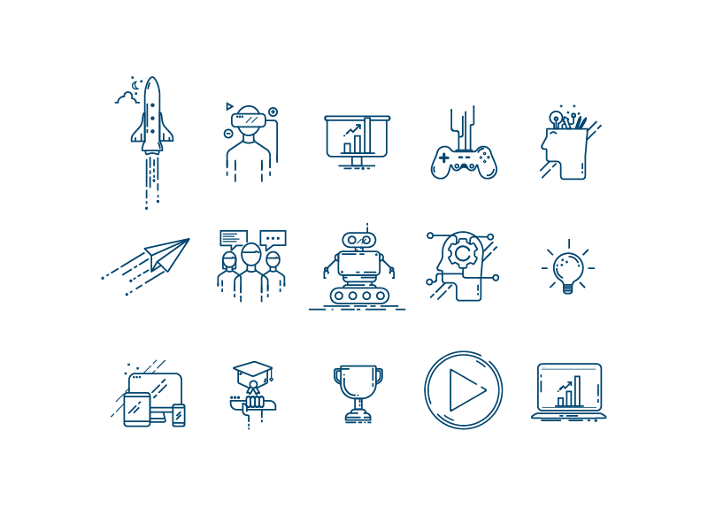 800x600 Digital Icon Set Flat Design Logos And Icons Icon Set, Line