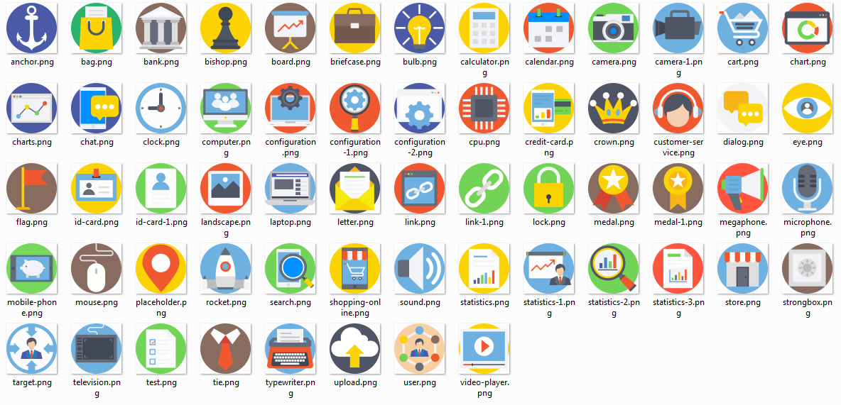 1184x571 Digital Marketing Flat Icon Free Download