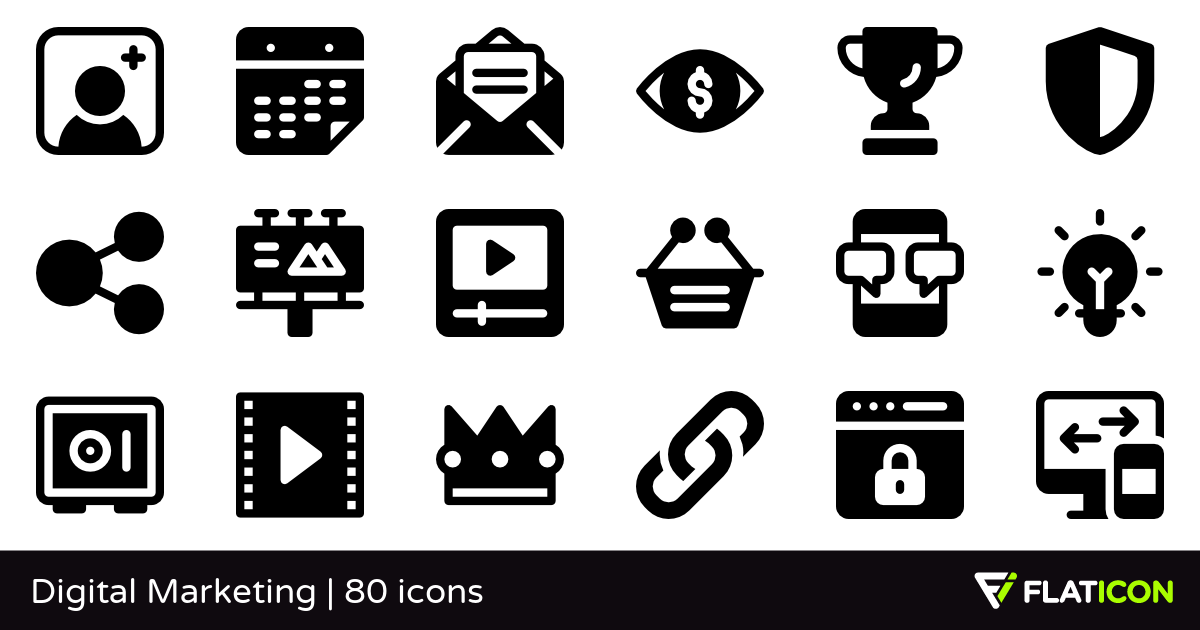 1200x630 Digital Marketing Premium Icons