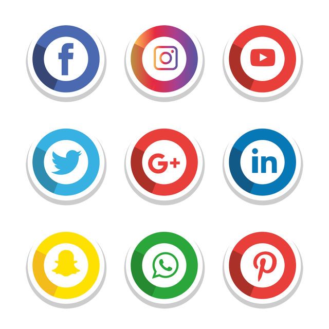 640x640 Social Media Icons Set Logo Vector Illustrator, Social, Media
