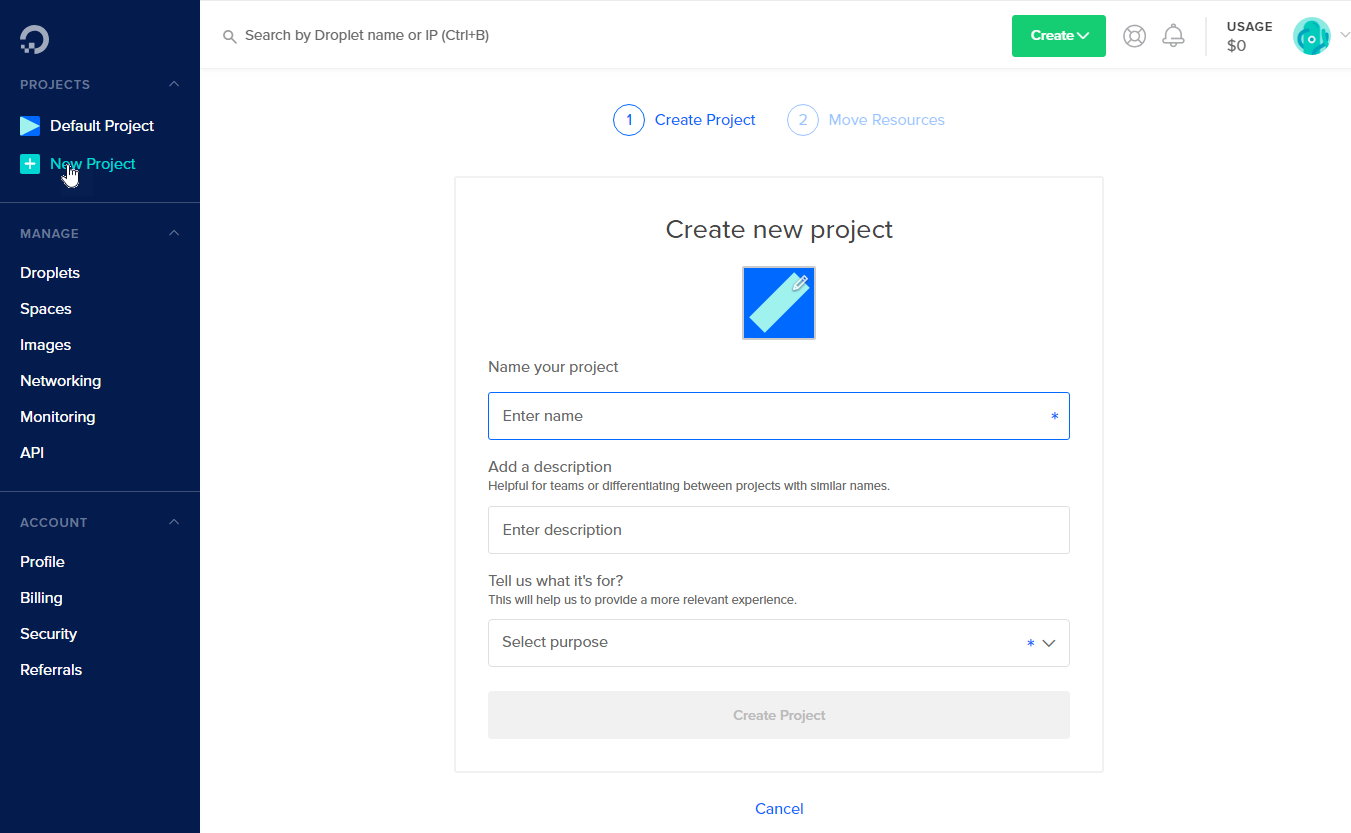 1351x833 How To Create Projects Digitalocean Product Documentation