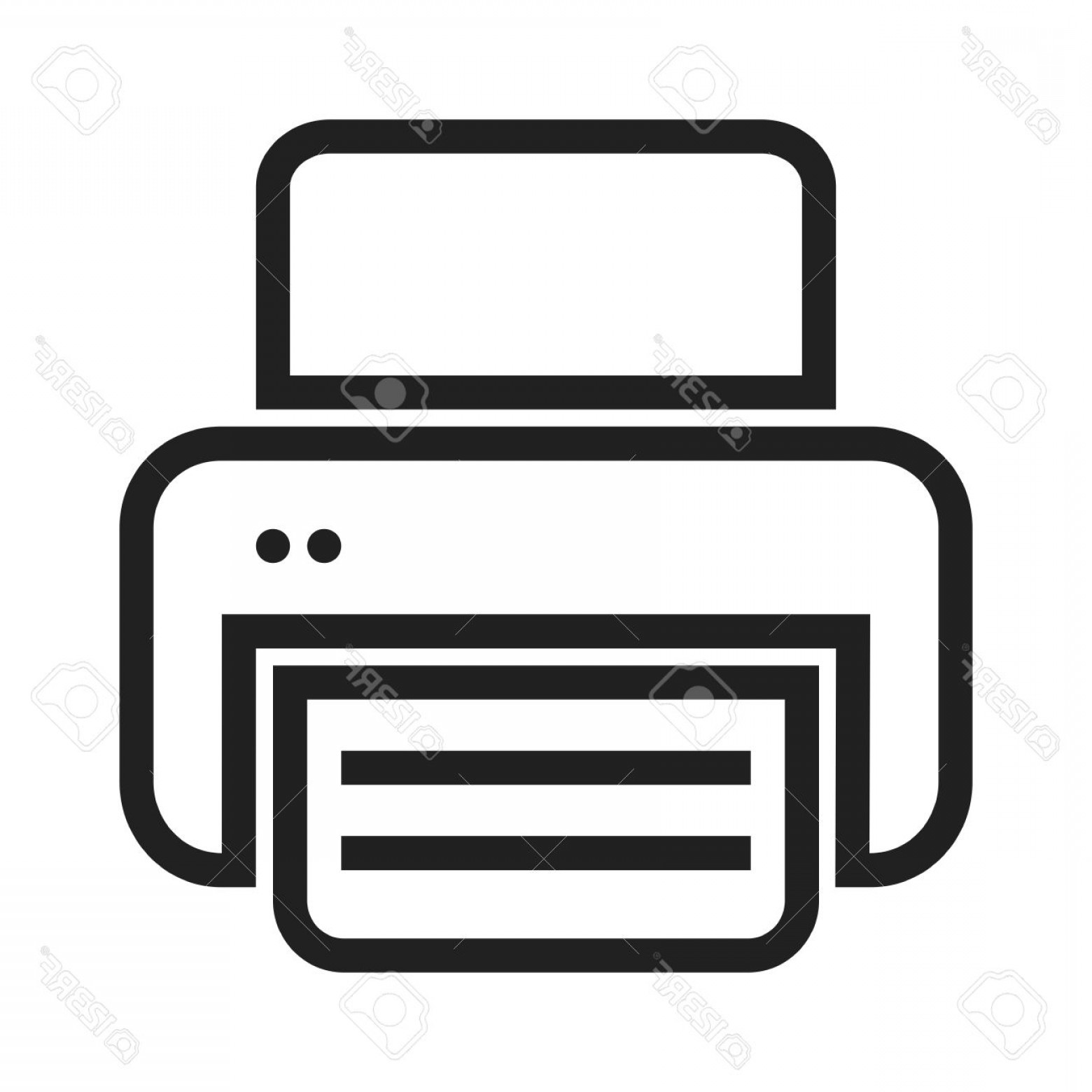 1560x1560 Photostock Vector Printer Printing Machine Digital Printer Icon