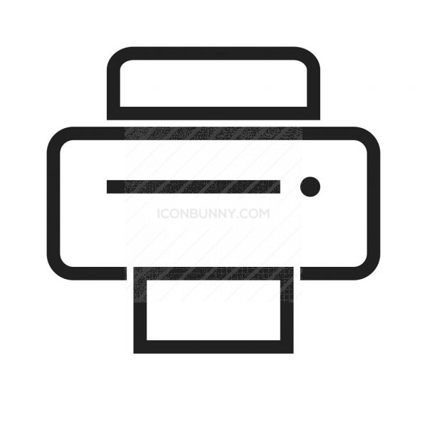 600x600 Printer I Line Icon