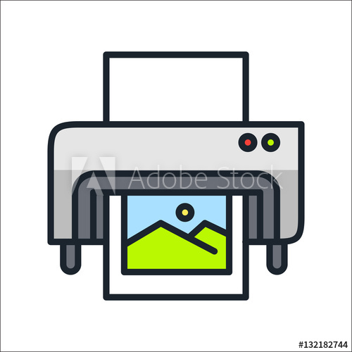 500x500 Digital Printing Icon Color