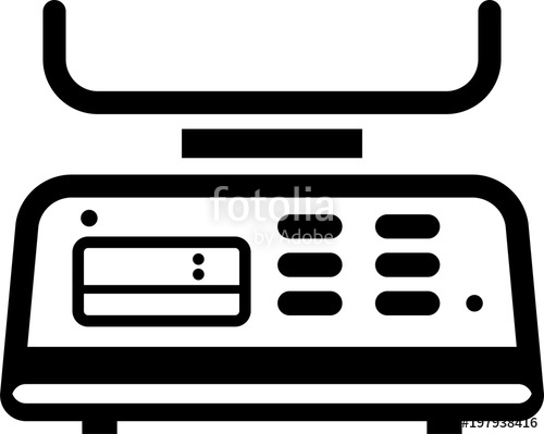 500x399 Kitchen Weight Scale Icon Digital Stock Image And Royalty Free