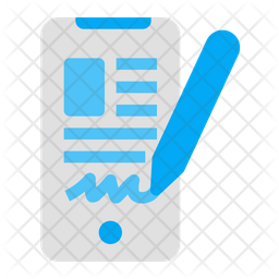 256x256 Digital Signature Icon Of Flat Style