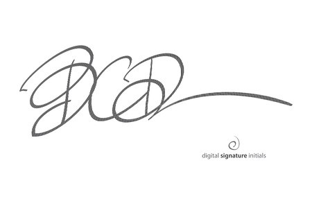 450x300 Abstract, Fictitious, Digital Signature Icon Protected