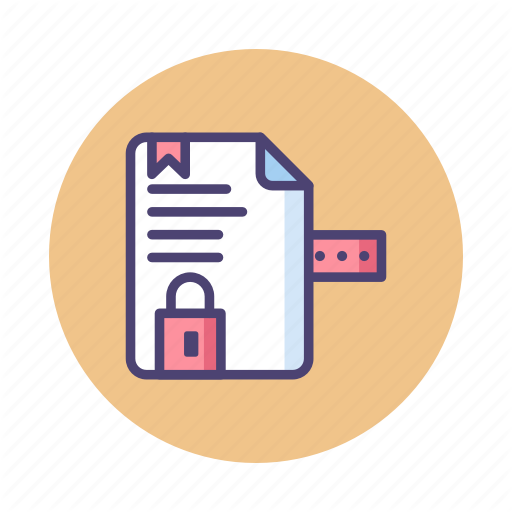 512x512 Digital, Document, Private, Secured, Signature Icon