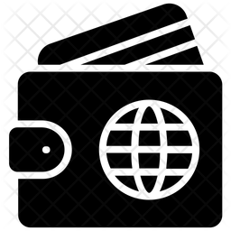 256x256 Digital Wallet Icon Of Glyph Style