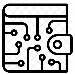 256x256 Digital Wallet Icon Of Line Style