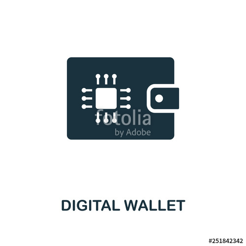 500x500 Digital Wallet Icon Creative Element Design From Fintech