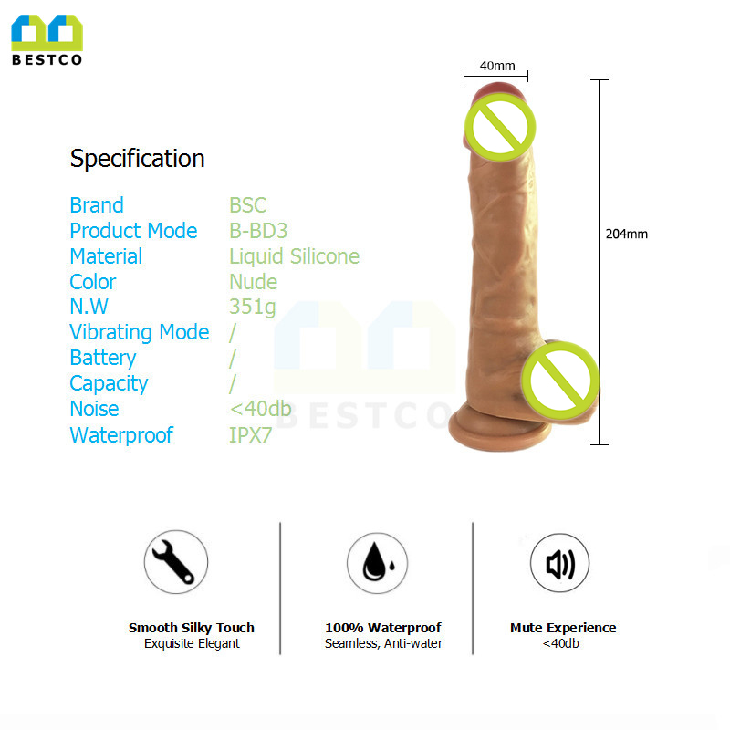 800x800 Bestco Hot Sale Super Man Wired Controlled Tpe Vibrating Dildo