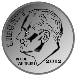 256x256 Dime Icon Clip Art Image