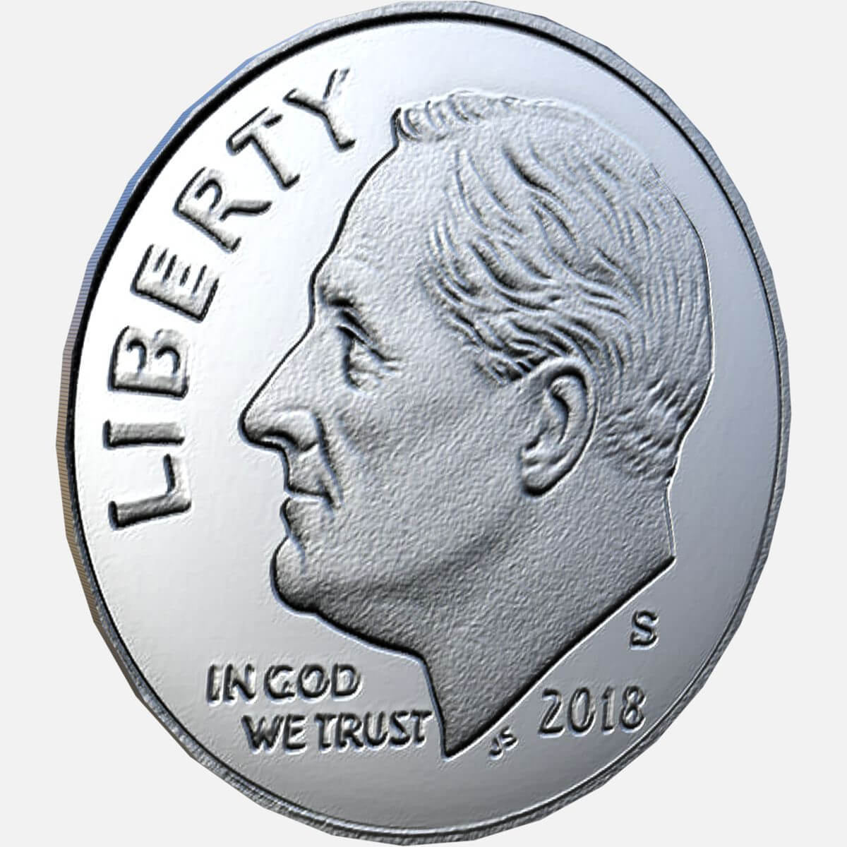 1200x1200 Us Dime Model