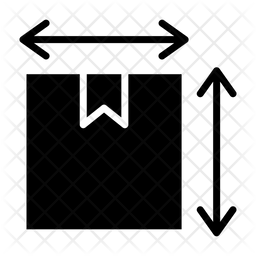 256x256 Dimension Icon Of Glyph Style