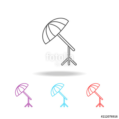 500x500 Dimmer For Camera Icons Elements Of Photo In Multi Colored Icons