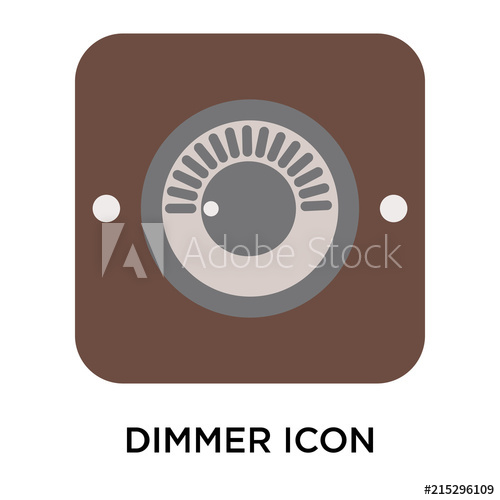 500x500 Dimmer Icons Isolated On White Background Modern And Editable