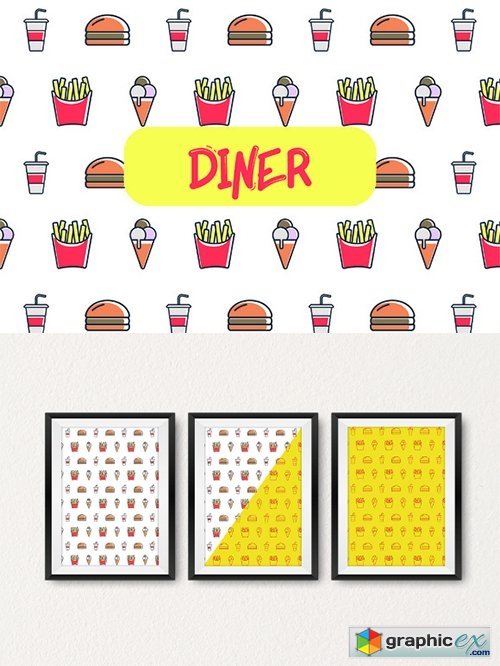 Diner Icon Pattern Free Download Vector Stock Image Photoshop Icon 500x666 Diner Icon Pattern Free Download Vector Stock Image Photoshop Icon