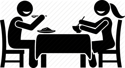 512x281 Couple, Dining, Eat, Eating, Meal, Restaurant, Together Icon