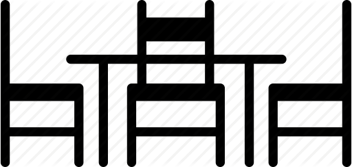 Chairs, Dining, Furniture, Room, Set, Table Icon 512x244 Chairs, Dining, Furniture, Room, Set, Table Icon