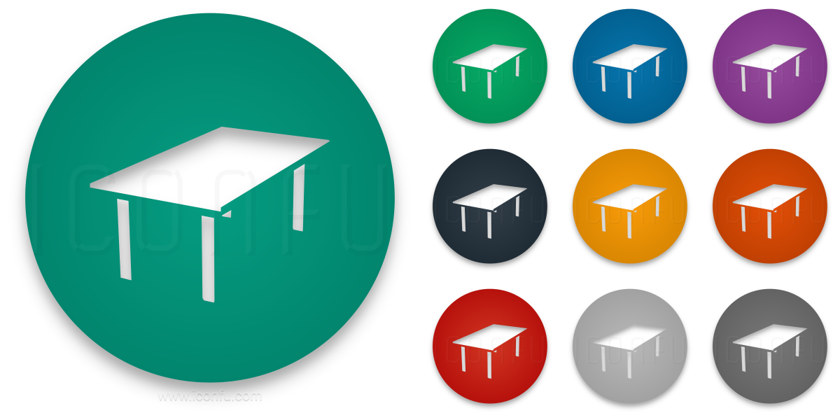 1200x600 Dining Table Icon