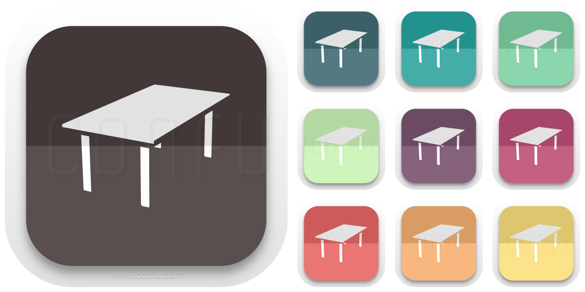 1200x600 Dining Table Icon