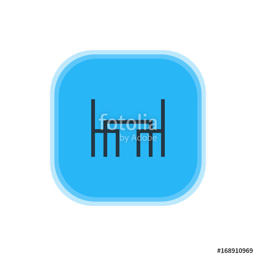 500x500 Vector Illustration Of Dining Table Icon Beautiful Restaurant