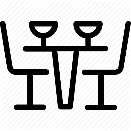 512x512 Cafe, Chairs, Dining Table, Restaurant, Table Icon