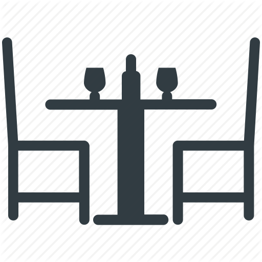512x512 Chair, Dining Table, Furniture, Restaurant Table, Table Icon