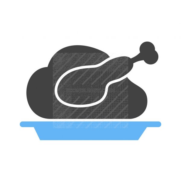 600x600 Dinner Blue Black Icon