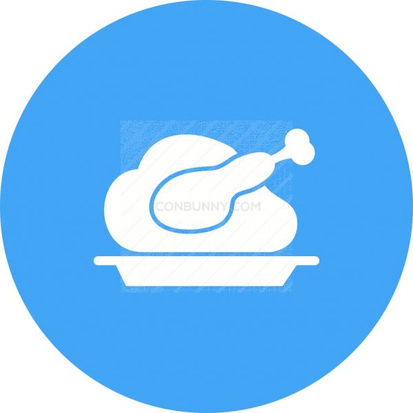 600x600 Dinner Flat Round Icon