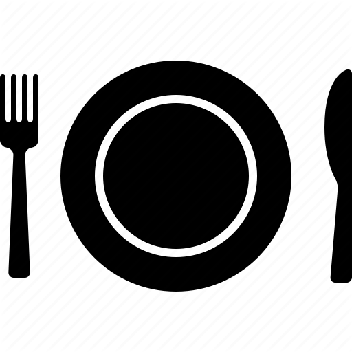 512x512 Dining, Dinner, Eat, Eating, Plate, Restaurant, Silverware Icon