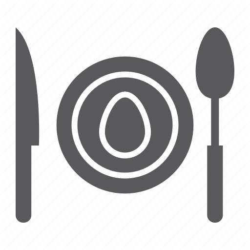 512x512 Dinner, Dishware, Food, Knife, Lunch, Meal, Plate Icon