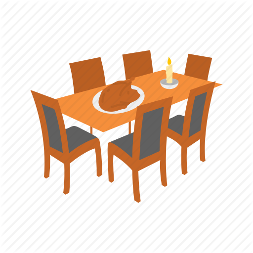512x512 Dinner Table, Table, Thanksgiving, Turkey Icon