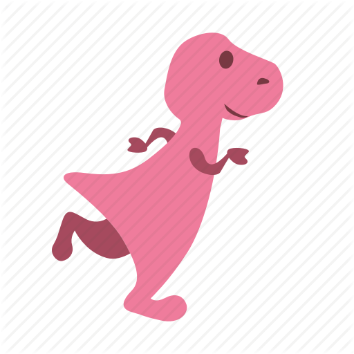 512x512 Dino, Dinosaur, Girl, Jogging, Running Icon