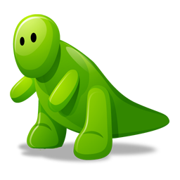 256x256 Dino Green Icon Download Dino Icons Iconspedia