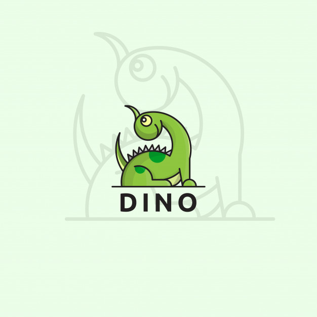 626x626 Icon Logo Of Dino Concept Vector Premium Download