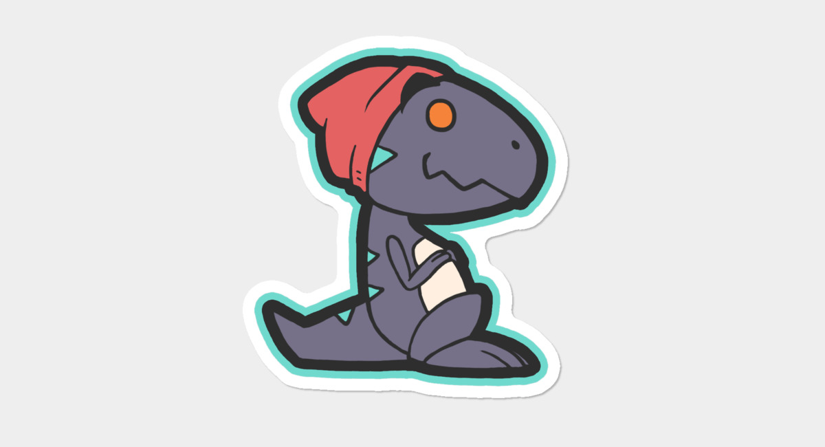 1200x650 Bb Dino Icon Sticker