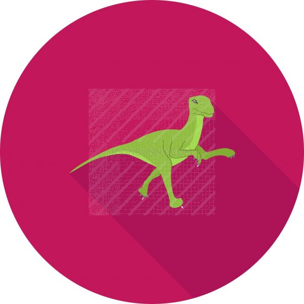 600x600 Dinosaur Flat Shadowed Icon