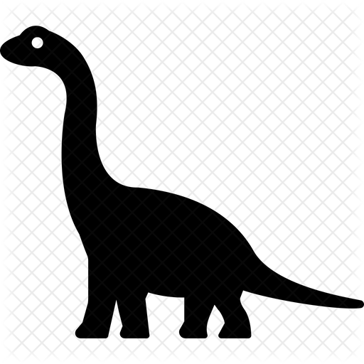 512x512 Dinosaur Icon Of Glyph Style