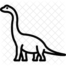 256x256 Dinosaur Icon Of Line Style