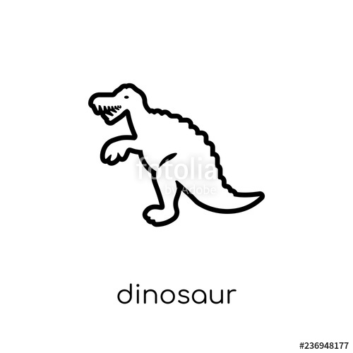 500x500 Dinosaur Icon From Collection Stock Image And Royalty Free