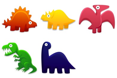390x260 Dinosaurs Toys Iconset