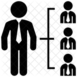 256x256 Direct Employees Icon Of Glyph Style