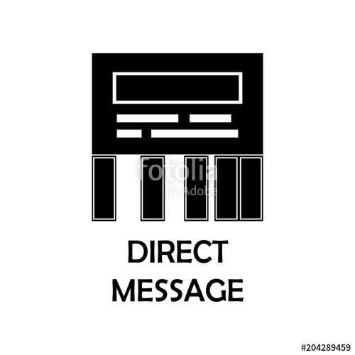 Direct Message Icon Element Of Marketing For Mobile Concept 500x500 Direct Message Icon Element Of Marketing For Mobile Concept