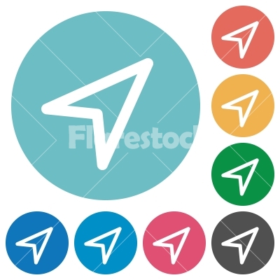 400x400 Flat Direction Arrow Icons